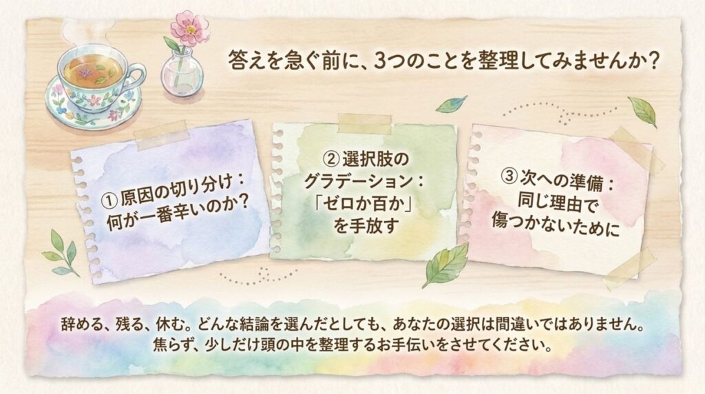 3つのことを整理してみる_説明画像